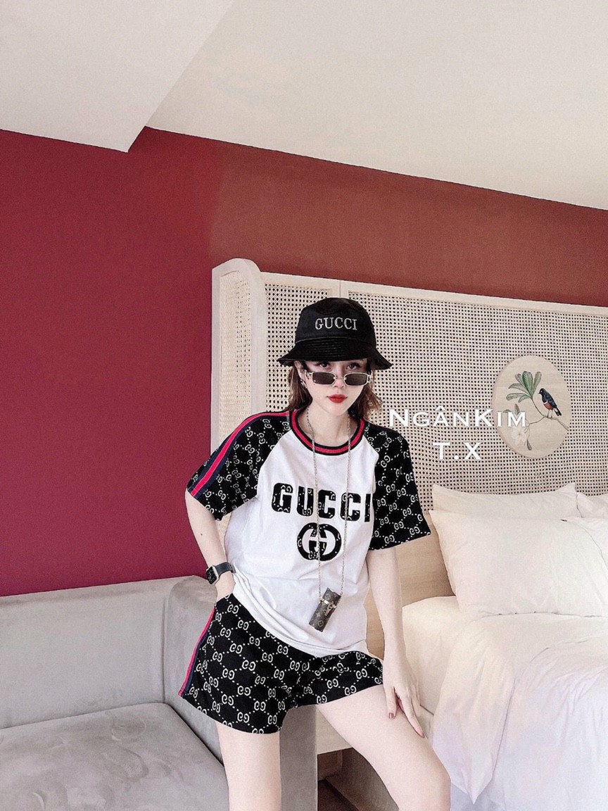 SET BỘ THỜI TRANG GUCCI THÊU- BTN299